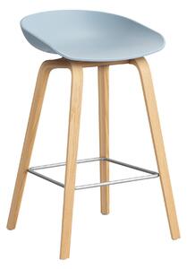 HAY Barová židle AAS 32, H65, Oak / Slate blue