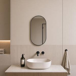 Baltica Design Aluma zrcadlo 50x70 cm oválný černá 5904107933573
