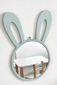 Vingo Dětské zrcadlo králíček - 39 x 54 cm Barva: mentolová