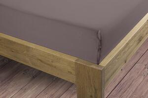 Bierbaum jersey prostěradlo šedohnědá - 80-100 x 200 cm