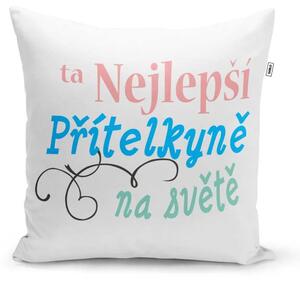 Sablio Polštář Ta nejlepší přítelkyně na světě: 40x40 cm