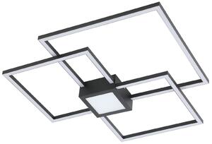 RABALUX Přisazené stropní LED stmívatelné osvětlení THABITA, 38W, teplá bílá-studená bílá, hranaté, černé 006868