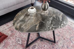 Konferenční stolek MARVELOUS 70 cm z keramiky a mramoru taupe