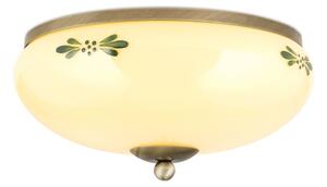 Orion DL 7-673 - Stropní svítidlo LANDHAUS 2xE27/60W/230V pr. 28 cm bronz/béžová