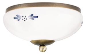 Orion DL 7-672 - Stropní svítidlo LANDHAUS 1xE27/60W/230V pr. 21 cm bronz/bílá