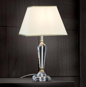 Orion LA 4-1201 - Křišťálová stolní lampa VERONIQUE 1xE27/60W/230V krémová/zlatá