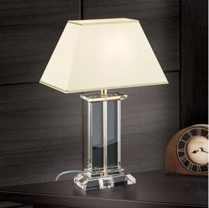 Orion LA 4-1202 - Křišťálová stolní lampa VERONIQUE 1xE27/60W/230V krémová/čirá