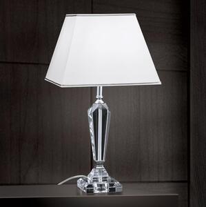 Orion LA 4-1201 - Křišťálová stolní lampa VERONIQUE 1xE27/60W/230V bílá/čirá