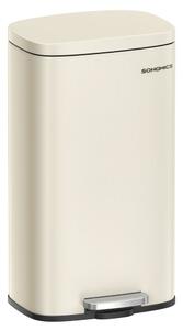 Odpadkový koš s pomalým zavíráním SLOW, 30l, béžová SongmicsHome