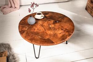 Masivní teakový konferenční stolek Mospo, 70 cm