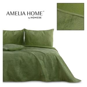 Zelený přehoz na dvoulůžko 240x260 cm Palsha – AmeliaHome