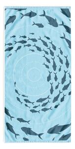 Modrá plážová osuška 90x180 cm Shoal – DecoKing