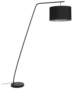White Label Černá kovová stojací lampa WLL MARTINE 224 cm