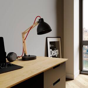 Stolní lampa Skansen, nastavitelná, černá