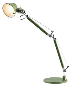 Stolní lampa Artemide, Tolomeo Micro, Zelená, Pracovna, Kov, Design