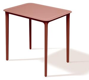 Prosperplast Zahradní jídelní stůl RIMOS 77,5x57,5x74,5 cm červený