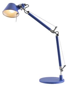 Stolní lampa Artemide, Tolomeo Micro, Modrá, Pracovna, Kov, Design