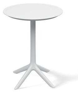 Prosperplast Zahradní vysoký kulatý stůl RIMOS 57x57x74,5 cm bílý