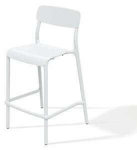 Prosperplast Zahradní nízká barová židle RIMOS 52x54,5x98,5 cm bílá
