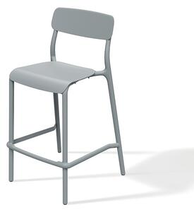 Prosperplast Zahradní výsoká barová židle RIMOS 52x54,5x107,5 cm šedá