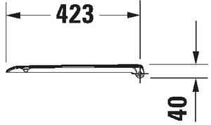 Duravit 67390099 - Záchodové prkénko SoftClose D-CODE 35x43,8 cm bílá