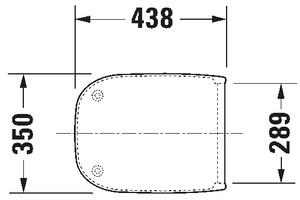 Duravit 67390099 - Záchodové prkénko SoftClose D-CODE 35x43,8 cm bílá