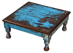 Starý čajový stolek z teakového dřeva, 47x47x21cm