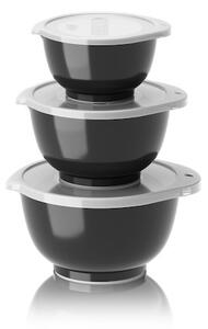 Rosti Sada kuchyňských mís Margrethe Mini 0,25+0,5+0,75L Black