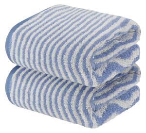 LIVARNO home Froté ručník, 50 x 100 cm, 2 kusy (tmavě modrá) (100363617003)
