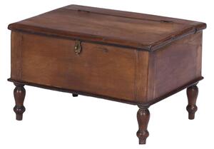 Starý kupecký stolek z teakového dřeva, 60x42x37cm