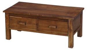 Starý kupecký stolek z teakového dřeva, 75x39x31cm