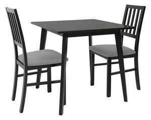 Sada jídelního stolu a židlí Asti - Black Red White - BRW