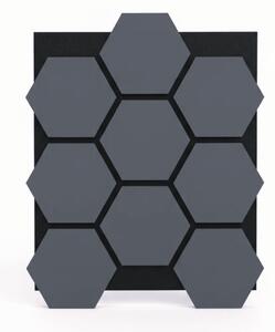 Horve Akustický panel Hexagon 620x760 mm - šedý