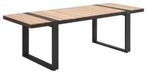 Zahradní jídelní stůl CAMBUSA 240 CM BLACK Exteriér | Zahradní stoly