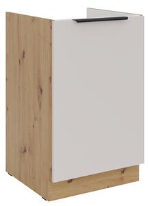 EU027 Kuchyň Solea, spodní skříňka 50 ZL 1F BB, kašmír/dub artisan