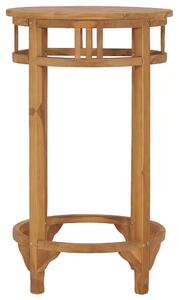 Barový stůl Ø 60 cm masivní teakové dřevo