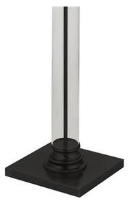 Searchlight EU5142BK Stylová stojanová lampa PEDESTAL černá + čiré sklo