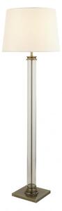 Searchlight EU5142AB Stylová stojanová lampa PEDESTAL PATINA + čiré sklo