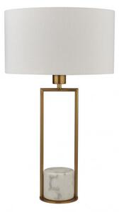 Searchlight EU2871GO Stylová stolní lampa CLAIRE GOLD + bílý mramor