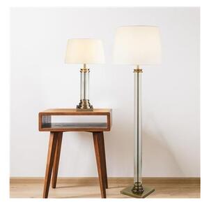 Searchlight EU5142AB Stylová stojanová lampa PEDESTAL PATINA + čiré sklo