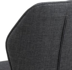 Scandi Černá čalouněná jídelní židle Aurora