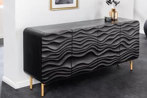 Příborník WAVE 160cm mangové dřevo černé