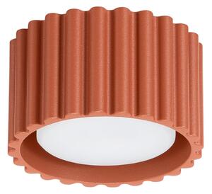 Stropní Lampa SOLLUX LIGHTING, RIBLA, stmívatelné, Hnědá / Rezavá, Obývací pokoj, Hliník