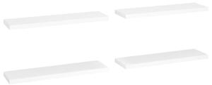 Plovoucí nástěnné police 4 ks bílé 90 x 23,5 x 3,8 cm MDF