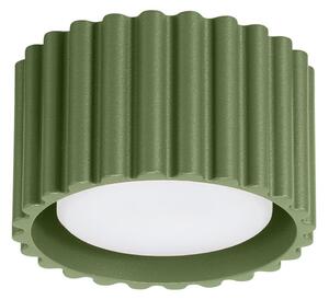 Stropní Lampa SOLLUX LIGHTING, RIBLA, stmívatelné, Zelená, Obývací pokoj, Hliník