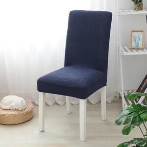 Univerzální elastický potah na židli - Tmavě modrá