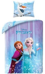 Ložní povlečení Ledové království - Frozen - motiv Princezny v kouzelném lese - 100% bavlna - 70 x 90 cm + 140 x 200 cm