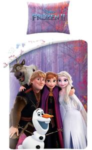 Ložní povlečení Ledové království II - Frozen II - motiv Magický les - 100% bavlna - 70 x 90 cm + 140 x 200 cm