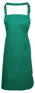 Premier Workwear Kuchyňská zástěra s laclem a kapsou - Emerald