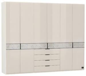 ŠATNÍ SKŘÍŇ S OTOČNÝMI DVEŘMI, šampaňská, 300/236/58 cm Joop! - Šatní skříně